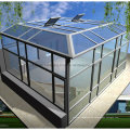 Aluminium unregelmäßiger geformter doppelter ausgeglichener Glasgarten Sunroom (FT-S)